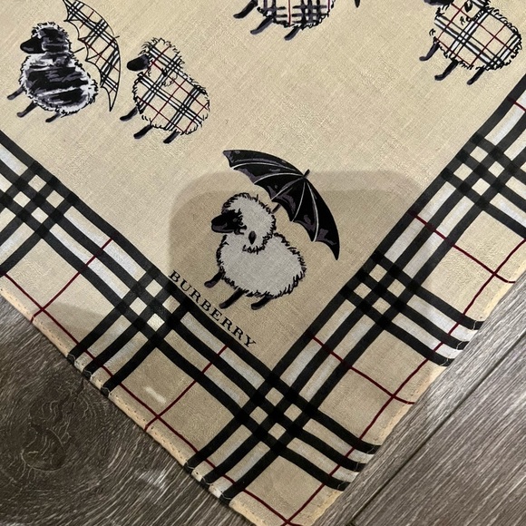 FREE Burberry story scarf with $400 purchase. I used 1x dry cleaned.rating 8/10. - Picture 5 of 10